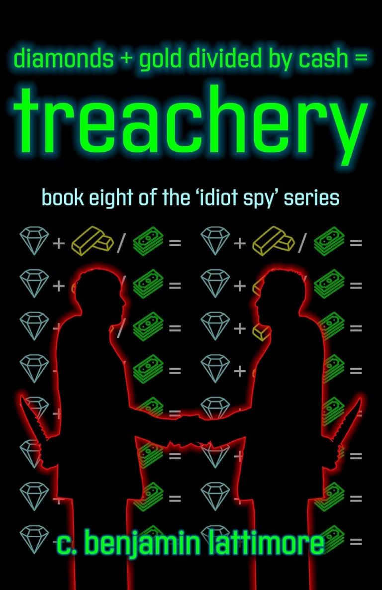 Book cover featuring silhouettes shaking hands.